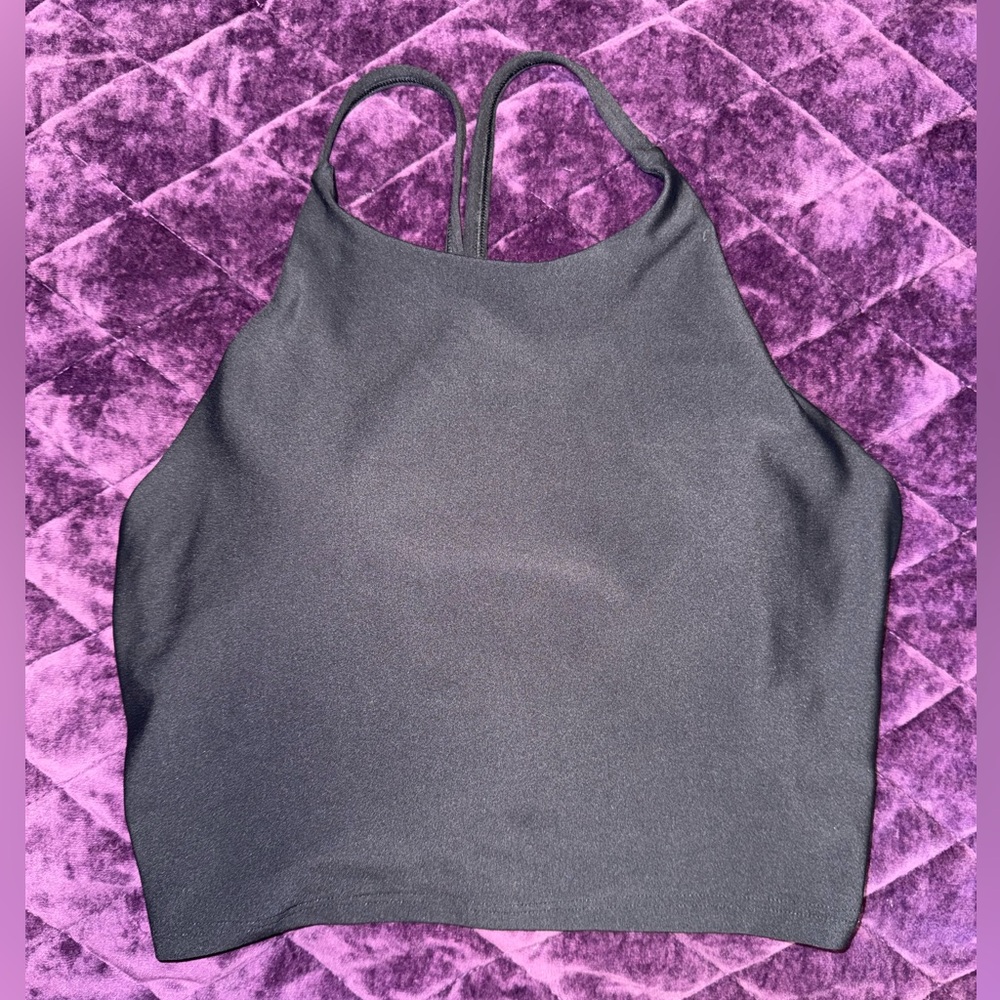 Old Navy Black Halter Top Sports Bra